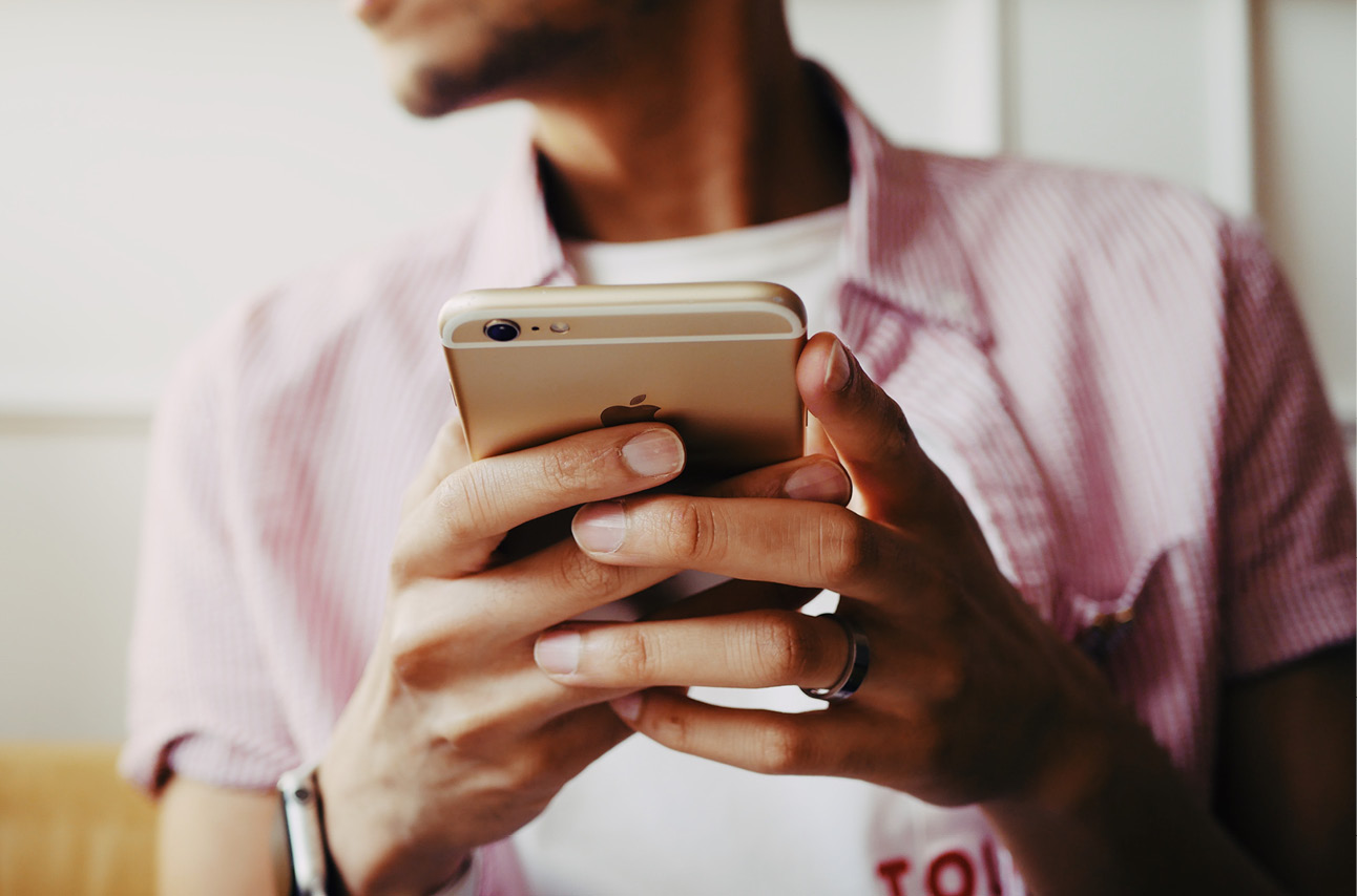 Man on his phone